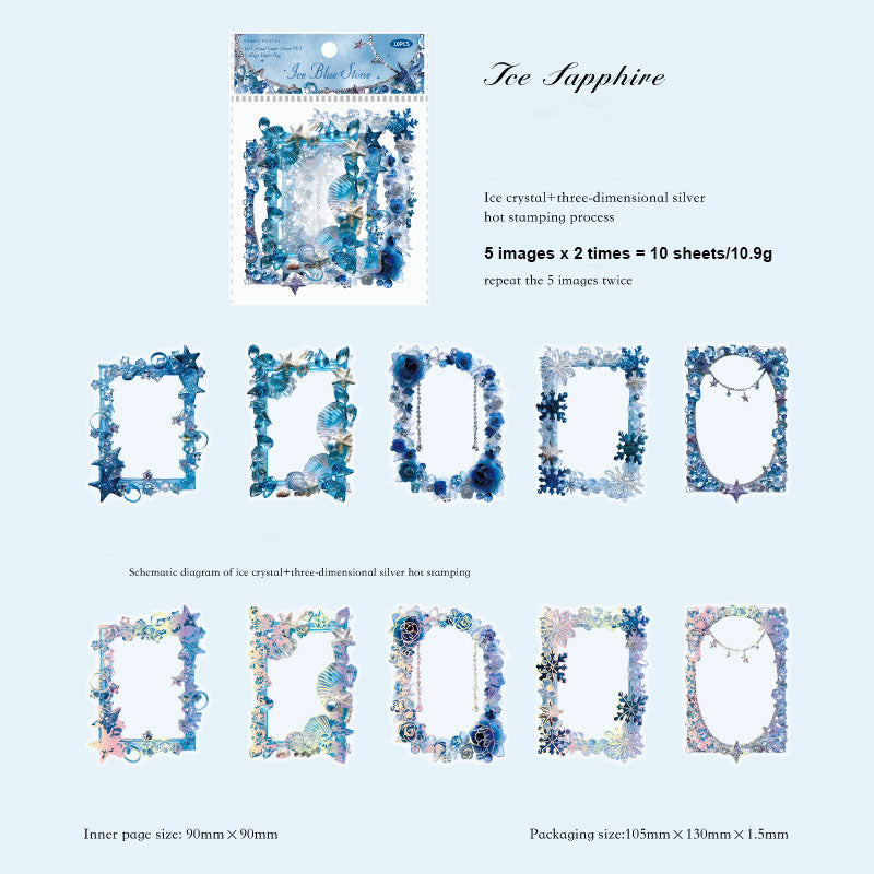 Gift To Love | Crystal Museum Series Deco Sticker | Pcs : 10 Pcs | Code : TS06H180