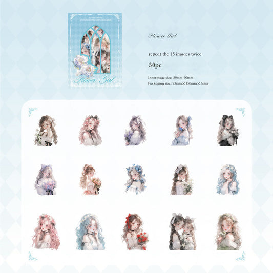 Gift To Love | Princess Series Fantasy Sticker | Pcs : 30 Pc | Code : TS06H194