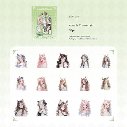 Gift To Love | Princess Series Fantasy Sticker | Pcs : 30 Pc | Code : TS06H195