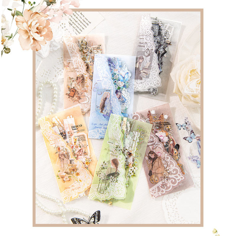 Gift To Love | Romantic Series Long Sticker | Pcs : 10 Sheet | Code : TS06H210