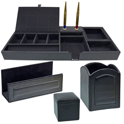 Gift To Love | Table Stationery Set Pen Stand Big | Color : Black | Code : TSSB00