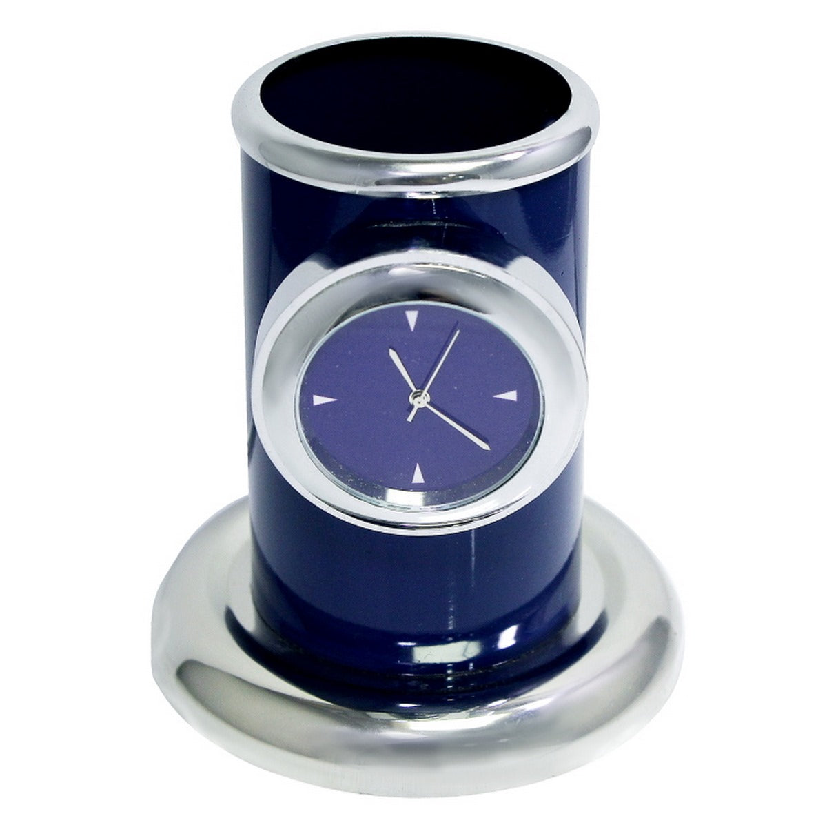 Gift To Love | Table  Pen Stand With Watch | Color : Blue | Code : TT498BL
