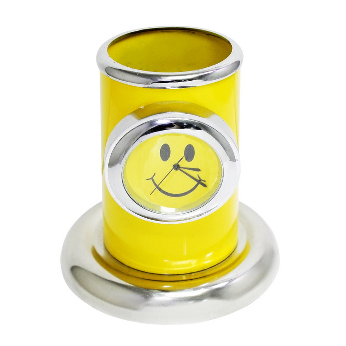 Gift To Love | Table  Pen Stand With Watch | Color : Yellow | Code : TT498YW
