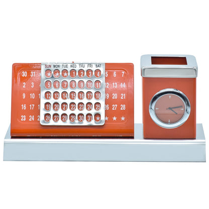 Gift To Love | Table  Calendar Pen Stand | Color : Orange | Code : TT535OE