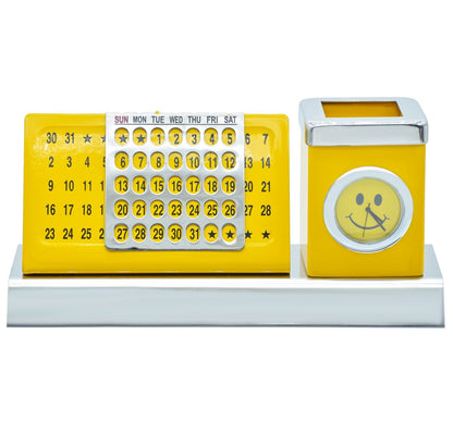 Gift To Love | Table  Calendar Pen Stand | Color : Yellow | Code : TT535YW