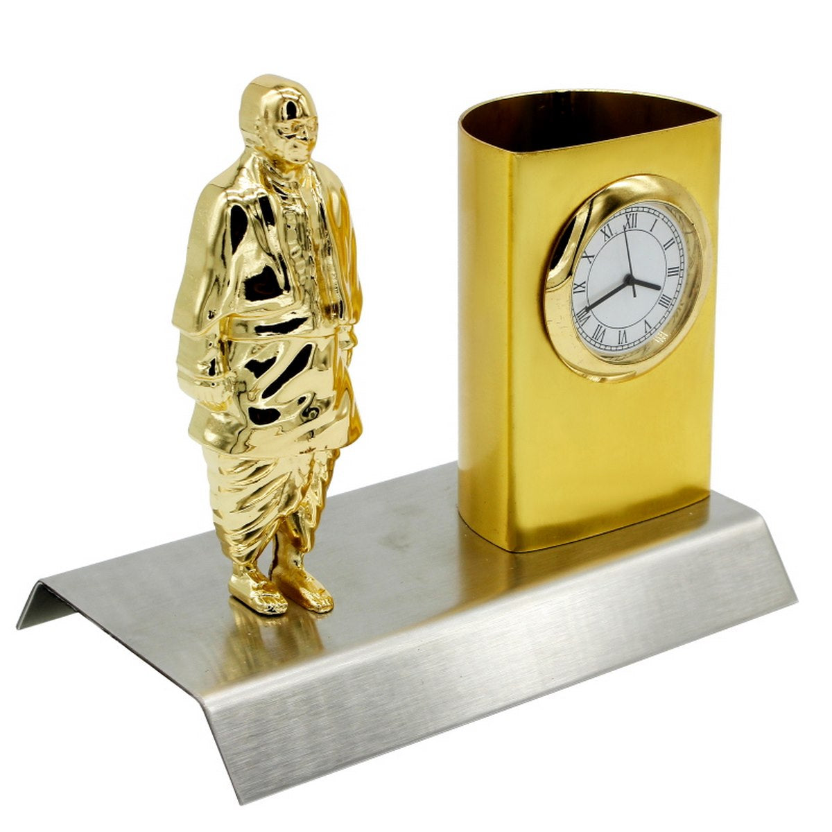 Gift To Love | Pen Stand With Watch Sardar Patel Statue | Code : TT555