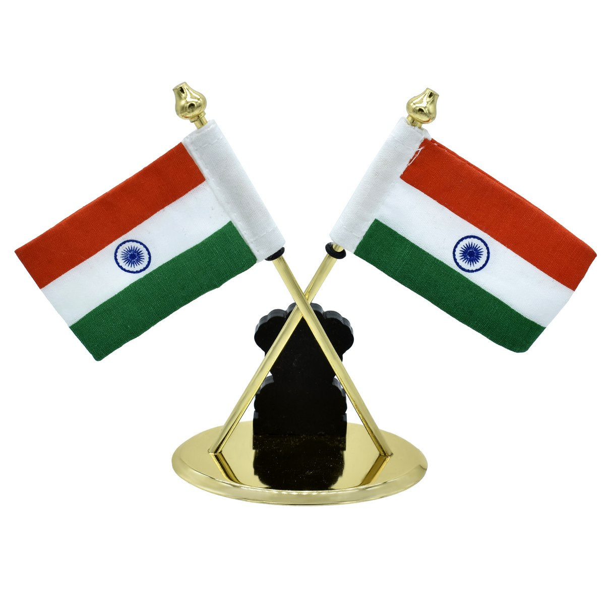 Gift To Love | Table  Cross Flag With Symbol | Color : Golden | Code : TT573GD