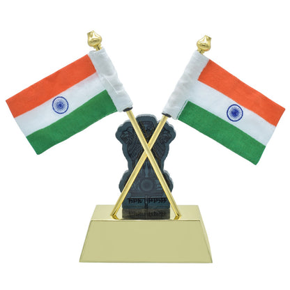 Gift To Love | Table  Cross Flag With Big Symbol | Color : Golden | Code : TT655GD