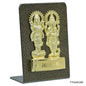 Gift To Love | Desktop Shri Laxmi Ganesh Plate | Color : Gold And Black | Code : TT660GBK