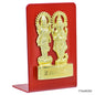 Gift To Love | Desktop Shri Laxmi Ganesh Plate | Color : Gold And Red | Code : TT660GRD