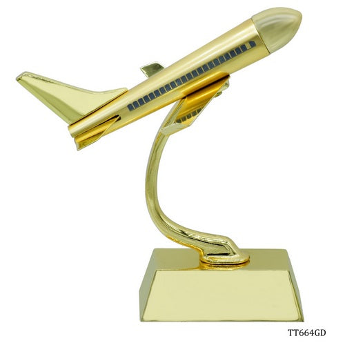 Gift To Love | Destop Top Air Craft With Stand Gold | Code : TT664GD