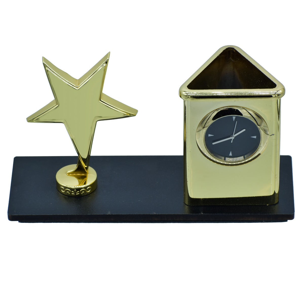 Gift To Love | Desktop Star With Watch Pen Stand | Color : Gold | Code : TT671GD