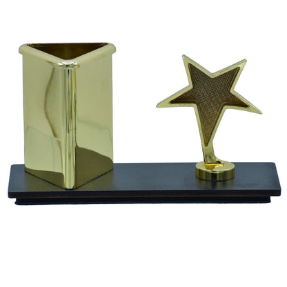 Gift To Love | Desktop Star With Watch Pen Stand | Color : Gold | Code : TT671GD