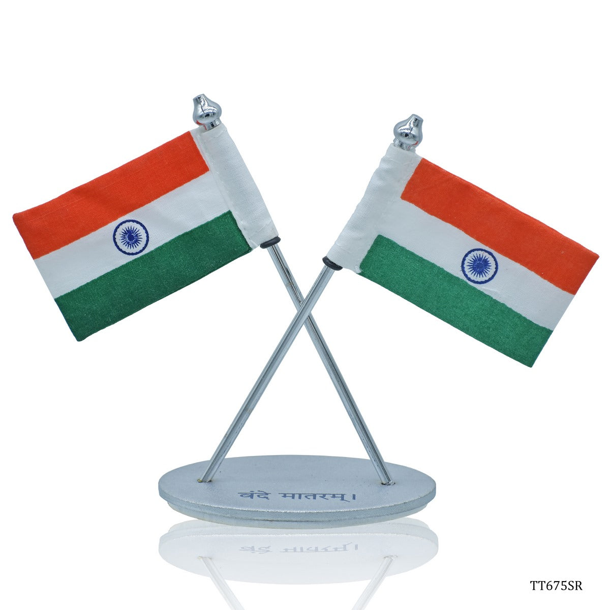 Gift To Love | Table  Oval Cross Flag | Color : Silver | Code : TT675SR