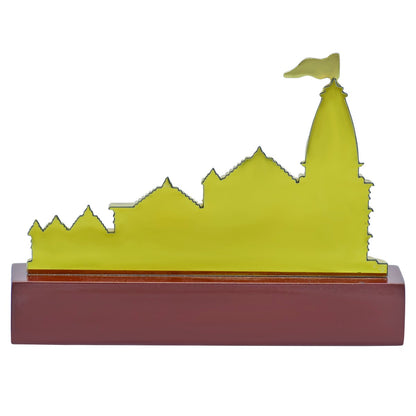 Gift To Love | Table  Shri Ram Mandir | Color : Gold | Code : TT682GD