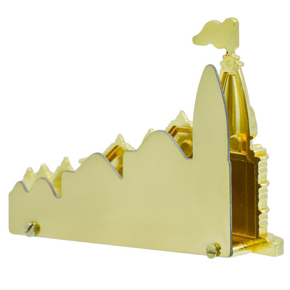 Gift To Love | Table  With Card Holder Ram Mandir | Color : Gold | Code : TT690GD