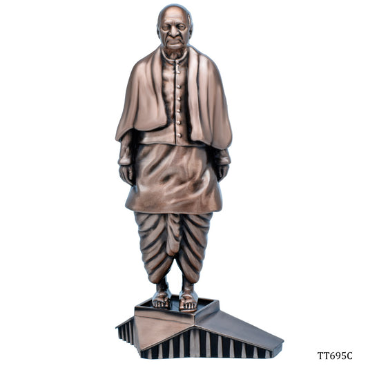 Gift To Love | Sardar Patel | Color : Copper | Size : 9 Inch | Code : TT695C