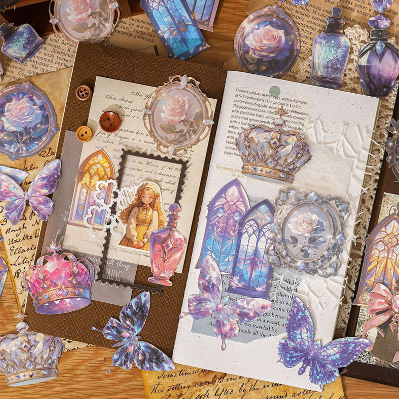 Tz013104 Crystal Box Series Paper Sticker 20Pc