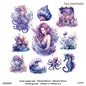 Gift To Love | Mermaid Retro Story Sticker Pack | Pcs : 20 Pcs | Code : TZZH081