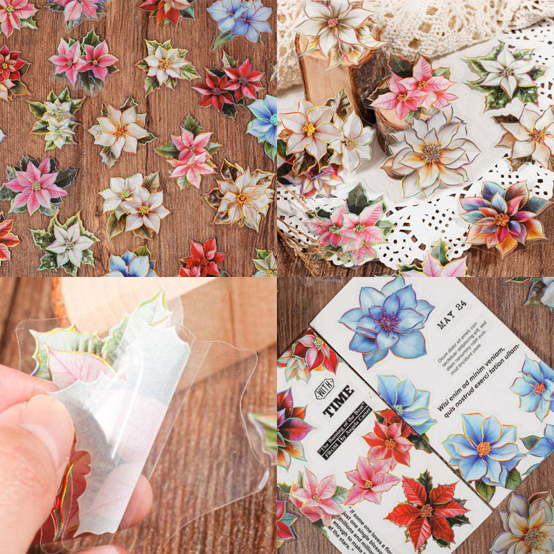 Gift To Love | Blooming Flower Series Deco Sticker | Pcs : 20 Pc | Code : TZZH168