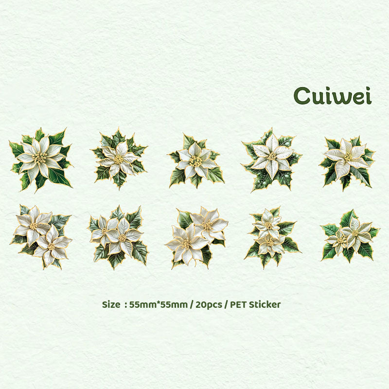 Gift To Love | Blooming Flower Series Deco Sticker | Pcs : 20 Pc | Code : TZZH168