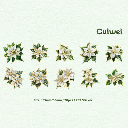Gift To Love | Blooming Flower Series Deco Sticker | Pcs : 20 Pc | Code : TZZH168