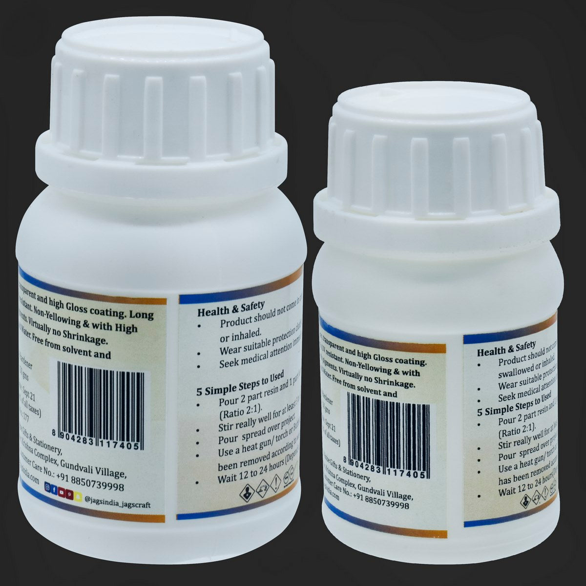 Gift To Love | Ultra Clear Set Resin | Pcs : 100 Gm Resin, 50 Gm Hardener | Code : UCR150