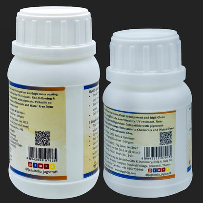 Gift To Love | Ultra Clear Set Resin | Pcs : 200 Gm Resin, 100 Gm Hardener | Code : UCR300