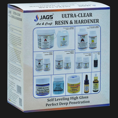 Gift To Love | Ultra Clear Set Resin | Pcs : 200 Gm Resin, 100 Gm Hardener | Code : UCR300