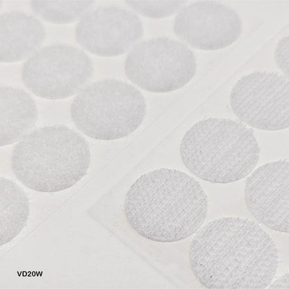 Gift To Love | Velcro Dots | Color : White | Size : 20 Mm | Pcs : 20 Pcs | Code : VD20W