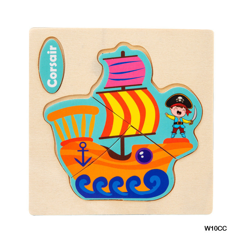 Wt Wooden Puzzle Cc With Name Small 10X10Cm (W10Cc)