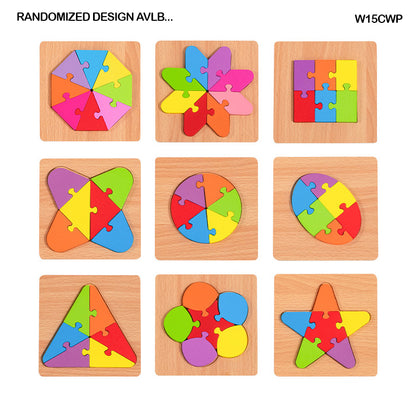 Gift To Love | Colorful Wooden Block Puzzle | Size : 15 X 15 Cm | Code : W15CWP