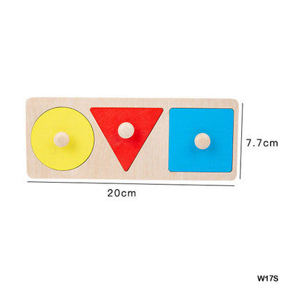 Gift To Love | 3 Shape Puzzle Board | Size : 17 X 7 Cm | Code : W17S
