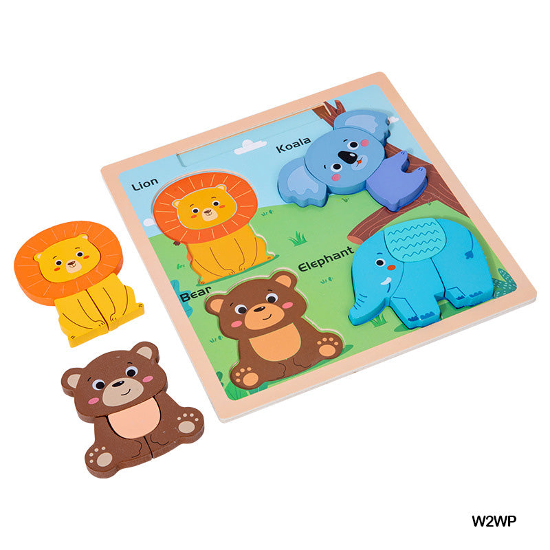 Wt 22X22Cm Wood Puzzle 4 Block (W2Wp)