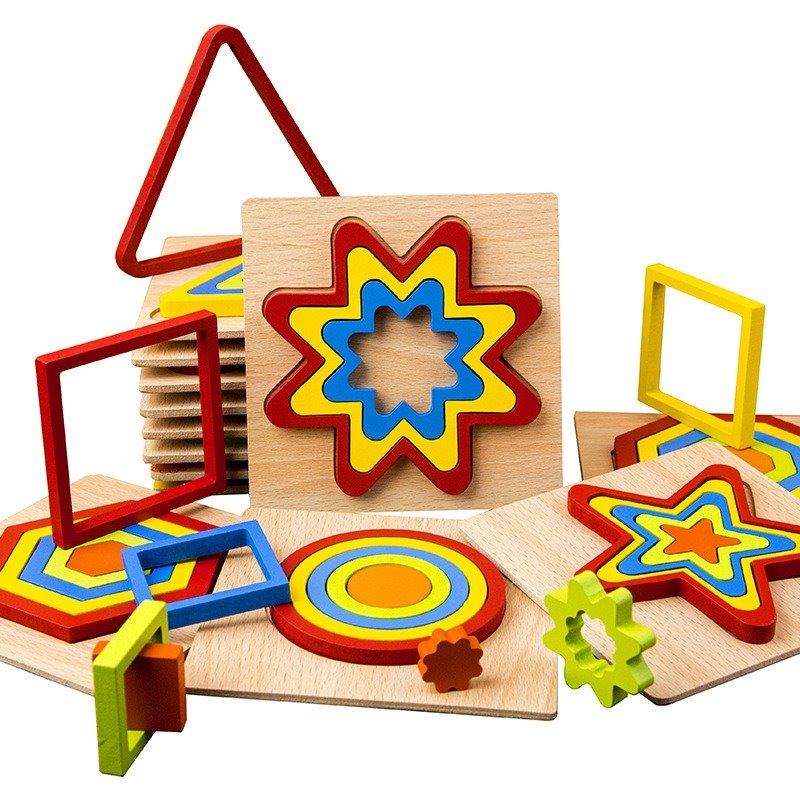 6 X 6 Rainbow 5 Color Board Puzzle