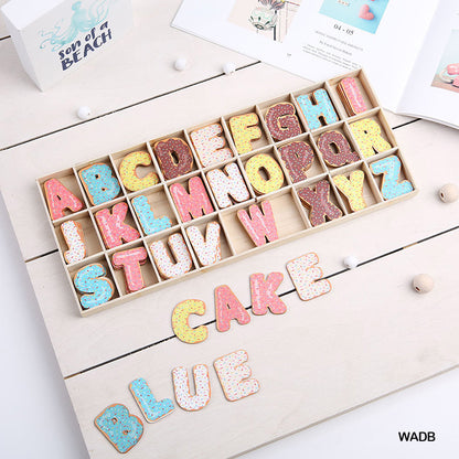Gift To Love | Wooden Alphabet Donut | Size : Big | Code : WADB