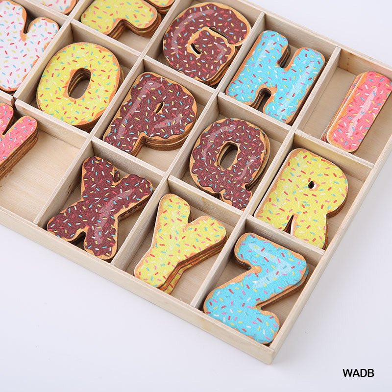 Gift To Love | Wooden Alphabet Donut | Size : Big | Code : WADB