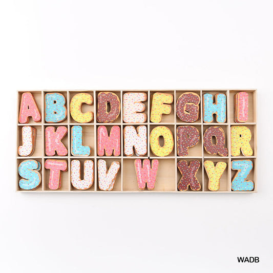 Gift To Love | Wooden Alphabet Donut | Size : Big | Code : WADB