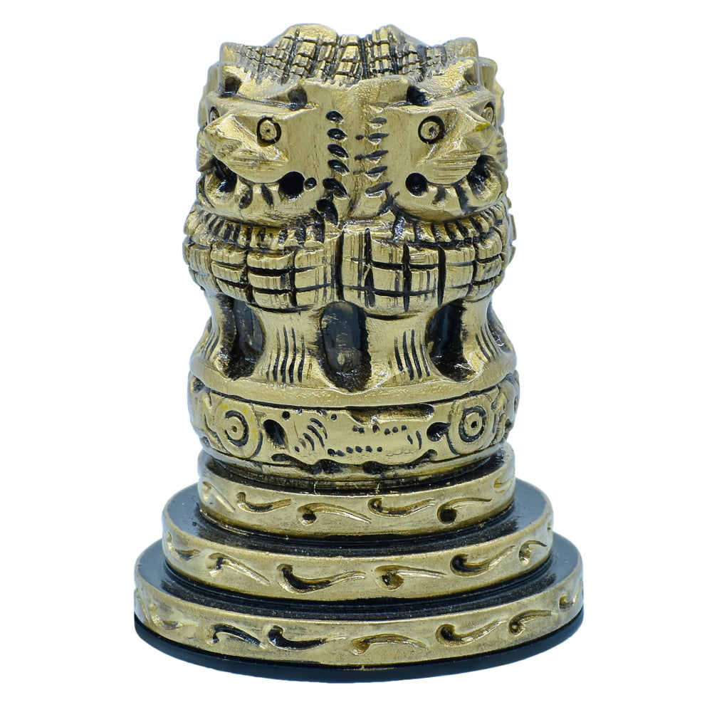 Gift To Love | Wooden Ashoka Head Decoration | Color : Antique | Size : 3 Inch | Code : WAHD00