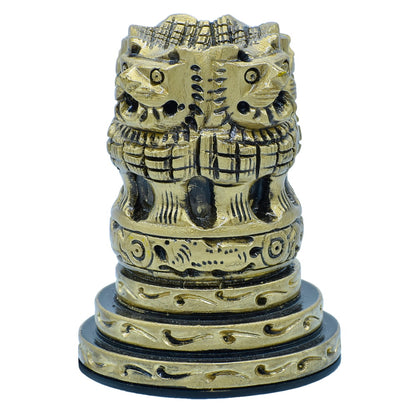 Gift To Love | Wooden Ashoka Head Decoration | Color : Antique | Size : 3 Inch | Code : WAHD00
