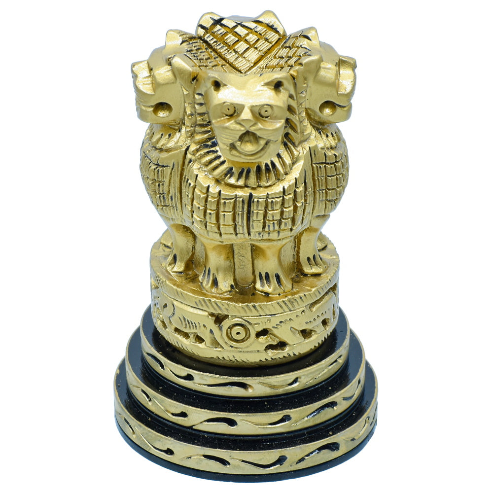 Gift To Love | Wooden Ashoka Head Decoration | Color : Antique | Size : 4 Inch | Code : WAHD01