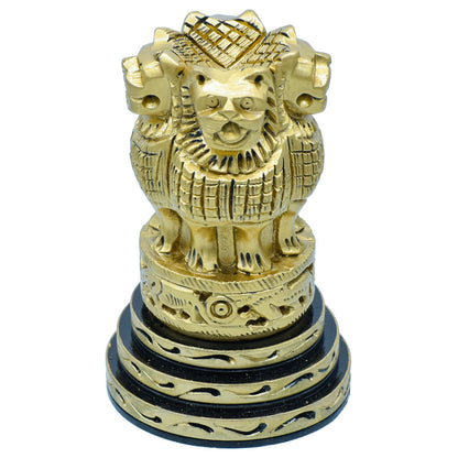 Gift To Love | Wooden Ashoka Head Decoration | Color : Antique | Size : 4 Inch | Code : WAHD01