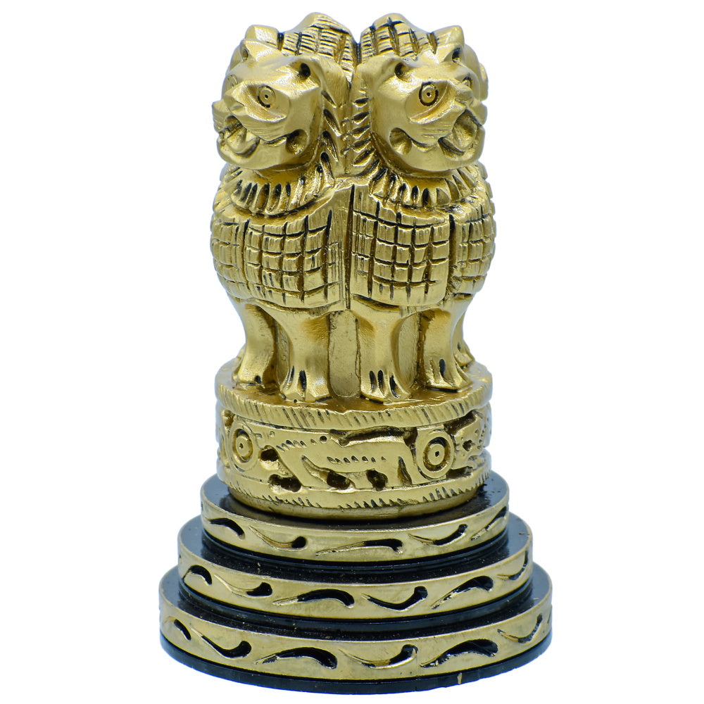 Gift To Love | Wooden Ashoka Head Decoration | Color : Antique | Size : 4 Inch | Code : WAHD01