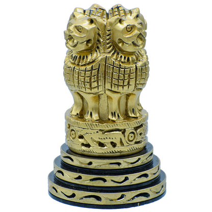 Gift To Love | Wooden Ashoka Head Decoration | Color : Antique | Size : 4 Inch | Code : WAHD01