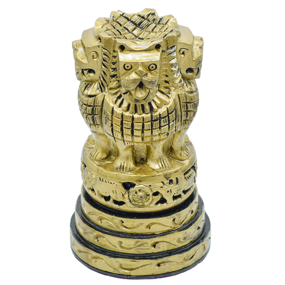 Gift To Love | Wooden Ashoka Head Decoration | Color : Antique | Size : 5 Inch | Code : WAHD02