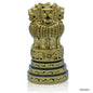 Gift To Love | Wooden Ashoka Head Decoration | Color : Antique | Size : 6 Inch | Code : WAHD03