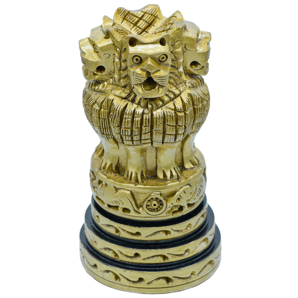 Gift To Love | Wooden Ashoka Head Decoration | Color : Antique | Size : 6 Inch | Code : WAHD03