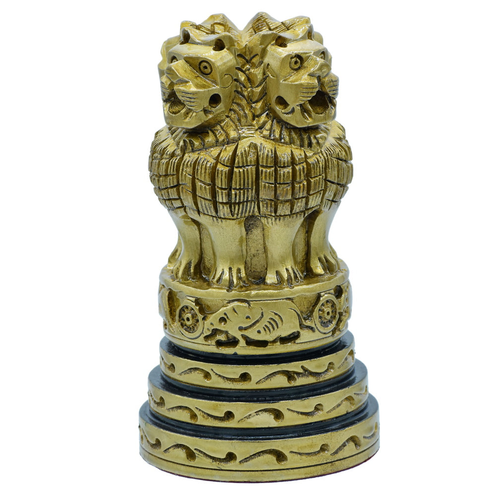 Gift To Love | Wooden Ashoka Head Decoration | Color : Antique | Size : 6 Inch | Code : WAHD03