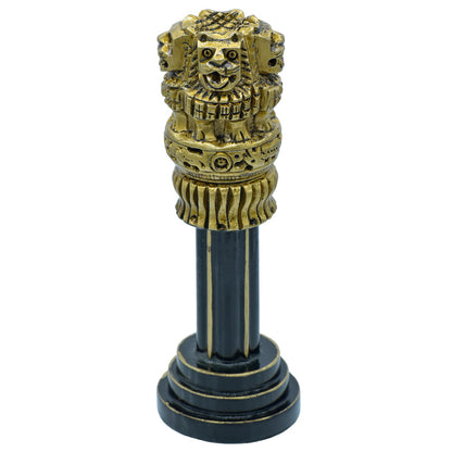 Gift To Love | Wooden Ashoka Pillar Decoration | Color : Antique | Size : 6 Inch | Code : WAPD01