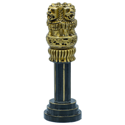 Gift To Love | Wooden Ashoka Pillar Decoration | Color : Antique | Size : 6 Inch | Code : WAPD01